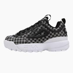 Fila Disrupter 2 Checker - Miesten Urheilujalkineet - Valkoinen/Mustat | FI-76125